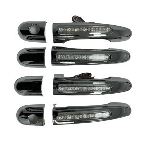 Kia Sportage Door Handle Cover - Omac - 4 Door with Led Chrome ABS - Gloss Silver - '05-'10 Kia Sportage Door Handle Cover - Omac - 4 Door with Led Chrome ABS - Gloss Silver - '05-'10